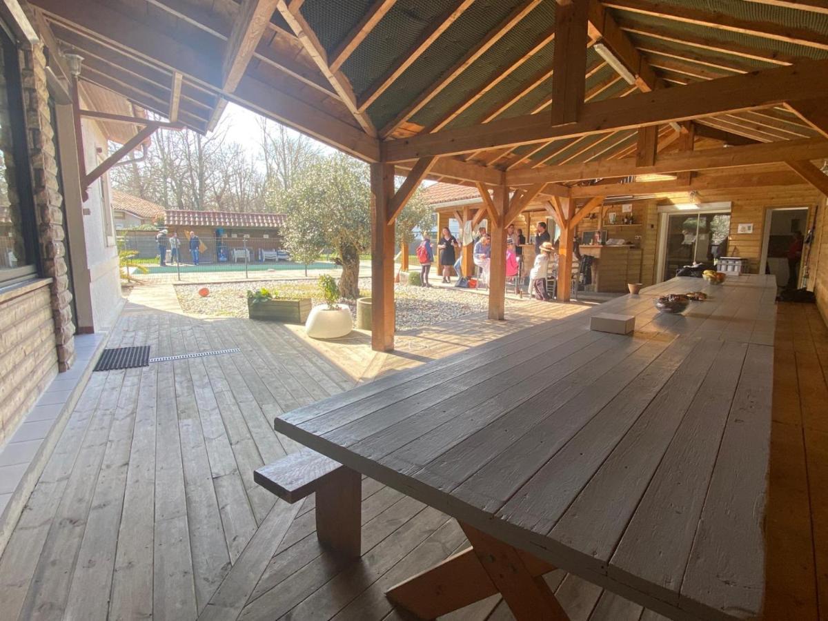 Ensemble De 3 Villas Avec Piscine Chauffee, Esprit Detente Sanguinet Exteriör bild