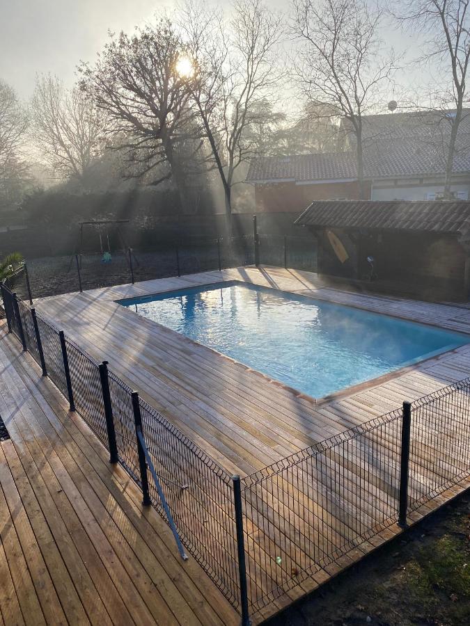 Ensemble De 3 Villas Avec Piscine Chauffee, Esprit Detente Sanguinet Exteriör bild